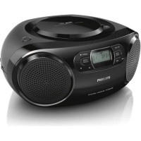 Радиоприемник Philips AZB500 / 12 DAB + CD + FM, динамическое усиление басов, аудиовход 3,5 мм, черный (my-7107) Б/У