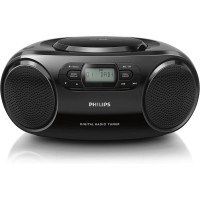 Радіоприймач Philips AZB500/12 DAB+CD+FM, динамічне посилення басів, аудіовхід 3,5 мм, чорний (my-7107) Б/У