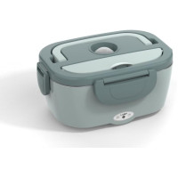 Портативный подогреваемый ланч-бокс 3 в 1 со съемным контейнером из нержавеющей стали объемом 1,5 л Vingud FT01 светло-зеленый (my-14008)