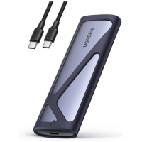 Корпус Ugreen для M.2 NVME SSD PCI-e дисков 10 Гбит/с с кабелем Type-C Type-C 0.5м M и B&M (my-3077)