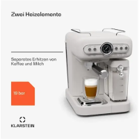 Эспрессо кофе-машина Klarstein Espressionata Evo 10045426 1350 Вт (my-5091) есть дефект