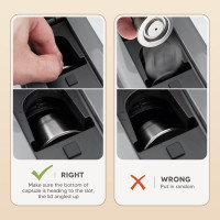 Многоразовые кофейные капсулы с тампером из нержавеющей стали RECAFIMIL 3 шт (my-14064)