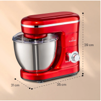 Кухонный комбайн, тестомес Klarstein Bella Mini 4 л 1200 Вт, красный 10037979 (my-5094)