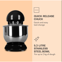 Тестомес, кухонный комбайн Klarstein Bella 1800 Вт 10005315 (my-5016)