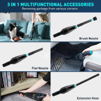 Потужний бездротовий ручний пилосос HOMEKANE 9500 Pa, 100 Вт, що перезаряджається, для дому, автомобіля, прибирання вовни свійських тварин (my-14044) Уцінка Потужний бездротовий ручний пилосос HOMEKANE 9500 Pa, 100 Вт, що перезаряджається, для дому, автомобіля, прибирання вовни свійських тварин (my-14044) Уцінка