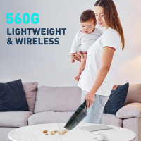 Потужний бездротовий ручний пилосос HOMEKANE 9500 Pa, 100 Вт, що перезаряджається, для дому, автомобіля, прибирання вовни свійських тварин (my-14044) Уцінка Потужний бездротовий ручний пилосос HOMEKANE 9500 Pa, 100 Вт, що перезаряджається, для дому, автомобіля, прибирання вовни свійських тварин (my-14044) Уцінка