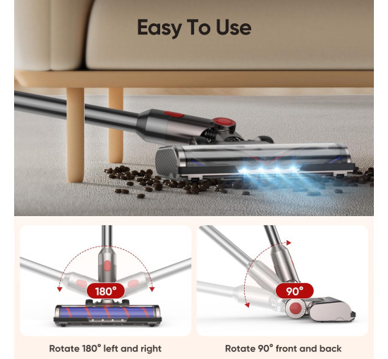 Насадка-щетка FLYLINKTECH H002 для пылесоса Dyson V7 V8 V10 V11 V15 (my-18146)