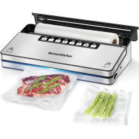 Машина для вакуумной упаковки Bonsenkitchen VS3201, упаковщик пищевых продуктов с системой уплотнения 8-в-1, 6 режимов вакуума (my-2051)