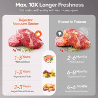 Потужна вакуумна пакувальна машина з різаком для пакетів Kejector V3100 білий (my-14060)