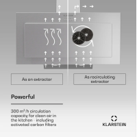 Вытяжка для плиты Klarstein Athena 90 см 10045318 (my-5029)