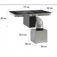 Вытяжка для индукционной плиты Klarstein Full House Down Air System 10033061 (my-5115)