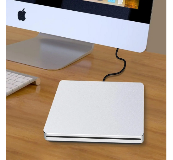 Внешний привод DVD NOLYTH CT02 USB 3.0 для Mac и Windows скорость записи 24x серебристый (my-18142)