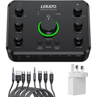 USB-звуковая карта для записи потокового подкастинга с портами XLR/OTG LEKATO LP-1 (my-9026)