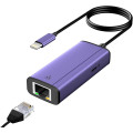 Адаптер питания с разъемом Sunshot Lightning/Ethernet 2 в 1 совместимый с iPhone/iPad/iPod (my-095)