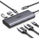 Концентратор UGREEN 15852 6 в 1 USB C Hub для Dell XPS, ThinkPad та інших пристроїв Grey (my-2079)