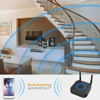 Беспроводной Bluetooth аудио приемник HiFi для домашней стереосистемы с 3D Surround aptX HD 1Mii B06Pro (my-4046)