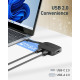 Складной кабель концентратор Cable Matters 201376-BLK USB C DisplayPort 1.4 (my-4221)