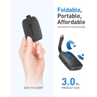 Складной кабель концентратор Cable Matters 201376-BLK USB C DisplayPort 1.4 (my-4221)