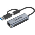 Ethernet-адаптер 2-в-1 USB C - USB 3.0 WAVLINK 2.5G (my-4119)