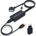 Адаптер HDMI Scart з кабелями HDMI та Scart, підтримка стереозвуку та відео NTSC/PAL TLsiwio (my-12108)