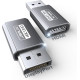 Адаптер JSAUX 4K DisplayPort - HDMI однонаправлений адаптер "тато - мама" сірий 2 штук (my-15012)