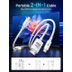 Кабель 2-в-1 Type C - HDMI 4K с портом зарядки PD 100 Вт JSAUX CV0057, совместим с Thunderbolt 3, iPhone, MacBook, Samsung, iMac, iPad, Surface-White (my-15022)