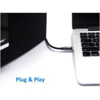 Аудио адаптер VCE S8116-2P-UK позолоченный 3,5 мм штекер на 6,35 мм гнездо, длина 20 см, 2 шт. (my-15058)