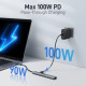 Концентратор Acer ODK4C0 5 в 1 USB C з 4K HDMI, портом зарядки потужністю PD 100 Вт, 3 портами даних USB A, багатопортовий адаптер-хаб USB C - HDMI (my-15106)