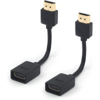 Удлинительный кабель адаптер-переходник «папа-мама» VCE HDMI 4K, длина 14 см, 2 шт. (my-15059)
