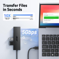 USB-хаб Acer ODK350 на 4 порта, многопортовый концентратор USB 3.0, разветвитель USBA для ноутбука, ПК с портом питания Type C (my-15103)
