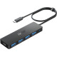 Концентратор Acer USB C на 4 порти, багатопортовий концентратор-хаб USB 3.0 розгалужувач USB C для ноутбука з портом живлення Type C (my-15104)