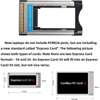 Конвертер адаптер карты 34 мм на 54 мм CY ExpressCard Express Card to PCMCIA PC (my-15302)