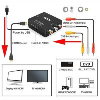 Конвертер відеосигналу MINI AV2HDMI UP Scaler 1080p AV для HDMI Video Converter для PC/Xbox/PS4/PS3/TV/STB/VHS/DVD/Wii (my-17003)