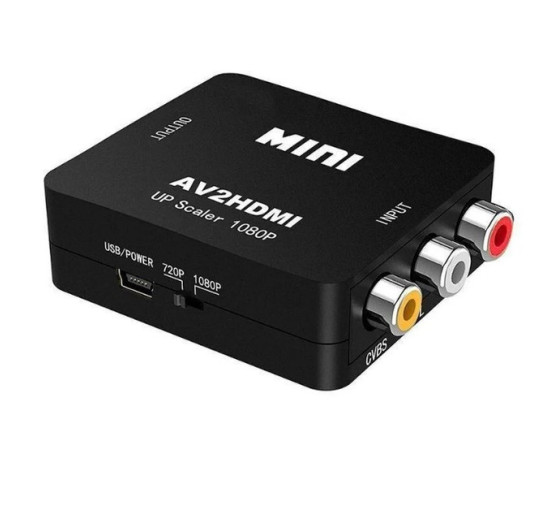 Конвертер видеосигнала MINI AV2HDMI UP Scaler 1080p AV to HDMI Video Converter для PC/Xbox/PS4/PS3/TV/STB/VHS/DVD/Wii (my-17003)