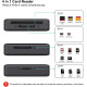 Устройство чтения карт памяти, адаптер BENFEI 4-в-1 USB 3.0 и USB-C для SD Micro SD MS CF, одновременное чтение и запись 4 карт (17002)