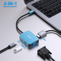 Конвертер BENFEI USB C 4-1 адаптер USB Type-C до HDMI VGA (my-0114)