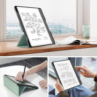 Чехол-подставка из высококачественной кожи с тремя сгибами MoKo для Kindle Scribe 10,2-дюйма (выпуск 2024/2022) Агава зеленая (my-12150)