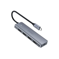 USB-хаб UGREEN CM219 4-in-1 USB Type-C to 4xUSB 3.0 HUB Space Gray (my-4200)