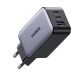 Зарядний пристрій UGREEN CD244 GaN Fast Charger USB-A+2 xUSB-C 65W EU Сірий (my-3143)