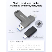 Флеш-накопичувач для телефону Type C + USB 3.0 BLANBOK BLA-006 128 ГБ пам'яті (my-0113)