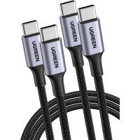 Кабель для зарядки UGREEN USB C — USB C, 100 Вт, 1м, 2 шт (my-1102)