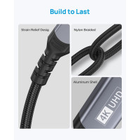 Кабель Type C - 4K HDMI для передачи видеосигналов с хост-устройств на дисплеи Atvoiti 2 м (my-4187)