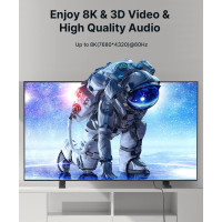 Оптоволоконный 8K длинный HDMI-кабель 10 м в оплетке JSAUX CV0011 красный (my-15192)