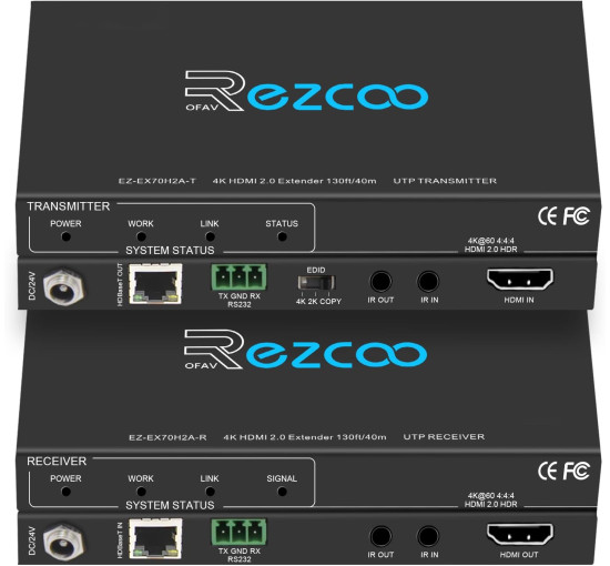 Удлинитель HDMI ROFAVEZCO E-70H2A через Ethernet 4k 60 Гц без сжатия (my-18072) Удлинитель HDMI ROFAVEZCO E-70H2A через Ethernet 4k 60 Гц без сжатия (my-18072)