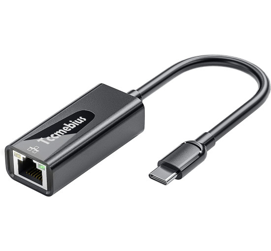 Адаптер USB C Ethernet, дротовий адаптер мережі Tccmebius TCC-S20C (my-4225)