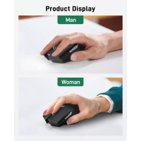 Бездротова ергономічна миша Acer OMR240 2,4 ГГц з міні-USB-приймачем, 6 кнопок, 1600 dpi (my-15107)