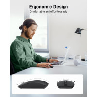 Бездротова тонка комп'ютерна миша Acer OMR242 USB 2.4G з USB-приймачем, 1600 DPI та 4 кнопками (my-15109)