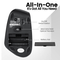 Эргономичная вертикальная Bluetooth мышь PERIMICE-804 черный (my-15230) Эргономичная вертикальная Bluetooth мышь PERIMICE-804 черный (my-15230)