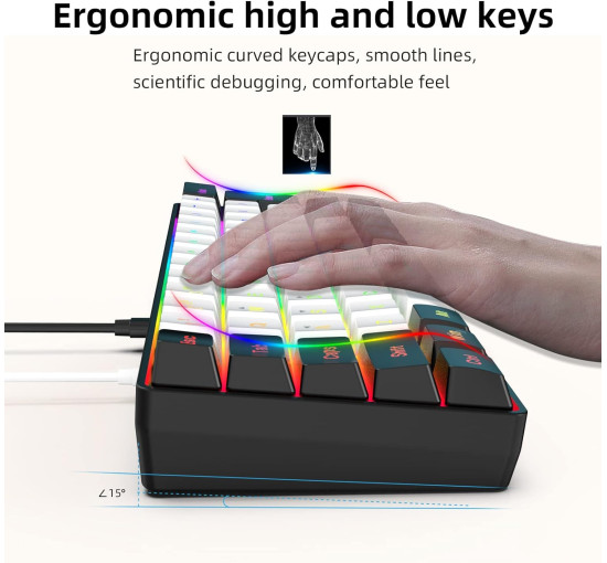 Мини-клавиатура Snpurdiri с подсветкой RGB (my-0173)