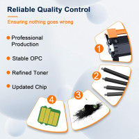 Змінні картриджі з тонером ColorKing 44A CF244A для HP 44A CF244A, сумісні з HP LaserJet M15a M15a LaserJet MFP M28a M28w (чорний, 1 упаковка) (my-1029)